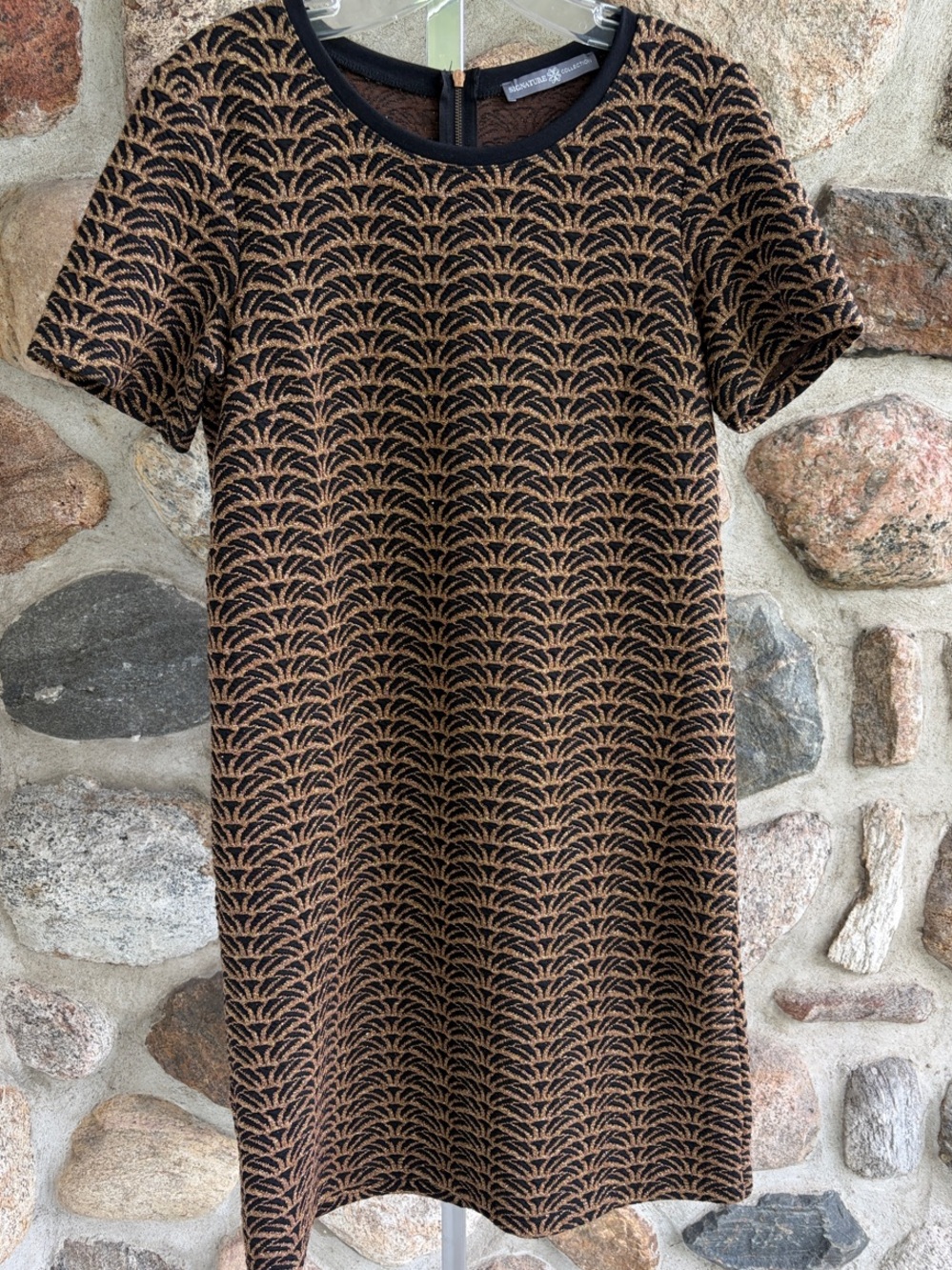 Brown & Black Patterned Mini Dress by Banana Republic